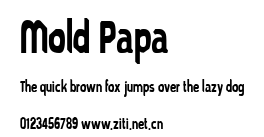 Mold Papa.ttf字體轉換器圖片