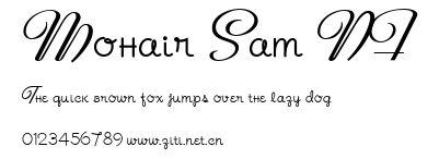 Mohair Sam NF.ttf字體轉換器圖片
