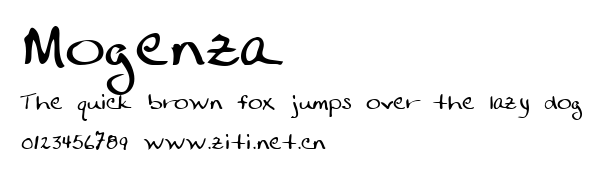Mogenza.ttf字體轉換器圖片