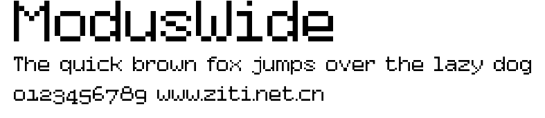 ModusWide.ttf字體轉換器圖片