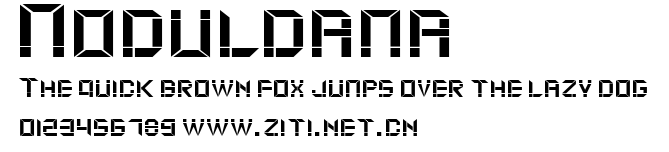 Moduldama.ttf字體轉換器圖片