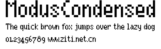 ModusCondensed.ttf字體轉換器圖片