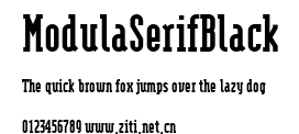 ModulaSerifBlack.ttf字體轉換器圖片