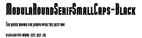 ModulaRoundSerifSmallCaps-Black.ttf字體轉換器圖片