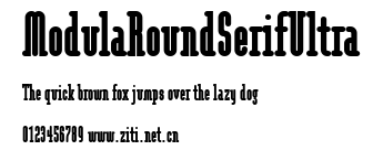 ModulaRoundSerifUltra.ttf字體轉換器圖片