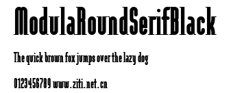 ModulaRoundSerifBlack.ttf字體轉換器圖片