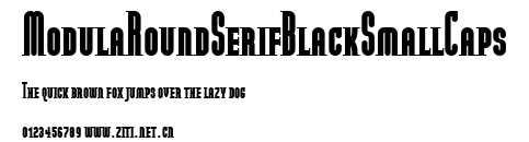 ModulaRoundSerifBlackSmallCaps.ttf字體轉換器圖片