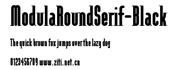 ModulaRoundSerif-Black.ttf字體轉換器圖片