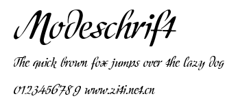 Modeschrift.ttf字體轉換器圖片
