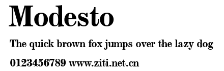 Modesto.ttf字體轉換器圖片