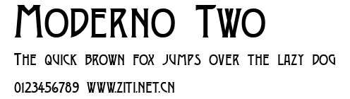 Moderno Two.ttf字體轉換器圖片