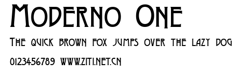 Moderno One.ttf字體轉換器圖片