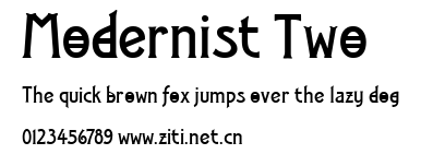 Modernist Two.ttf字體轉換器圖片