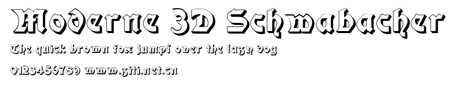 Moderne 3D Schwabacher.ttf