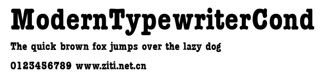 ModernTypewriterCond.ttf字體轉換器圖片