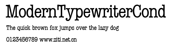 ModernTypewriterCond.ttf字體轉換器圖片