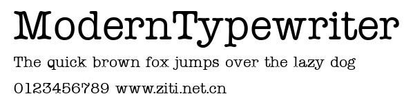 ModernTypewriter.ttf字體轉換器圖片