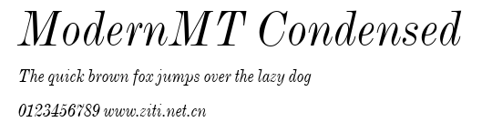 ModernMT Condensed.ttf字體轉換器圖片