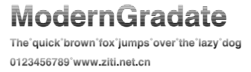 ModernGradate.ttf字體轉換器圖片
