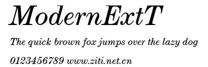 ModernExtT.ttf字體轉換器圖片