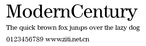 ModernCentury.ttf字體轉換器圖片