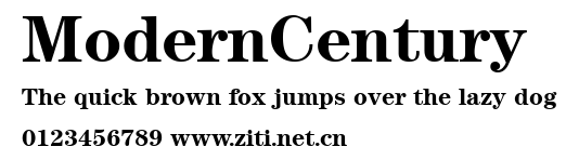 ModernCentury.ttf字體轉換器圖片