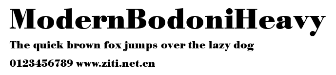 ModernBodoniHeavy.ttf字體轉換器圖片