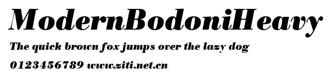 ModernBodoniHeavy.ttf字體轉換器圖片