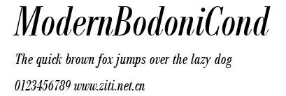 ModernBodoniCond.ttf字體轉換器圖片