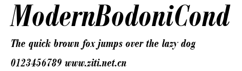 ModernBodoniCond.ttf字體轉換器圖片