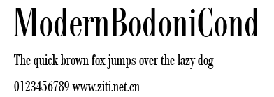 ModernBodoniCond.ttf字體轉換器圖片