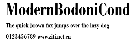 ModernBodoniCond.ttf字體轉換器圖片