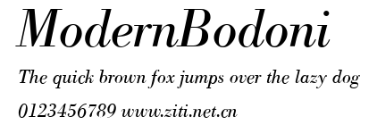 ModernBodoni.ttf字體轉換器圖片