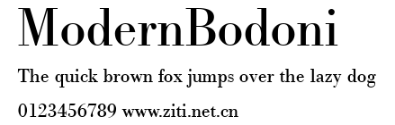 ModernBodoni.ttf字體轉換器圖片