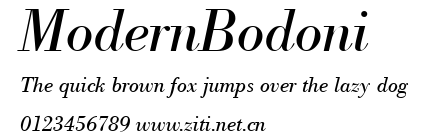 ModernBodoni.ttf字體轉換器圖片