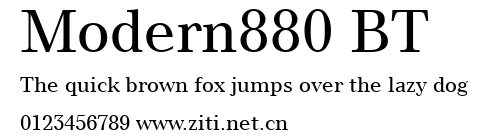 Modern880 BT.ttf字體轉換器圖片