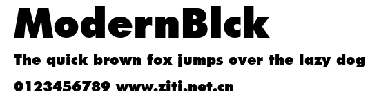 ModernBlck.ttf字體轉換器圖片