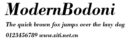 ModernBodoni.ttf字體轉換器圖片