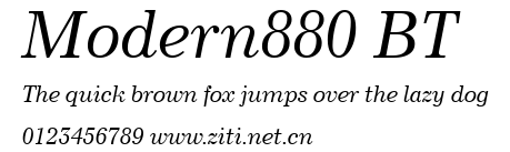 Modern880 BT.ttf字體轉換器圖片