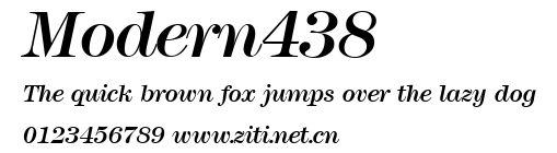 Modern438.ttf字體轉換器圖片