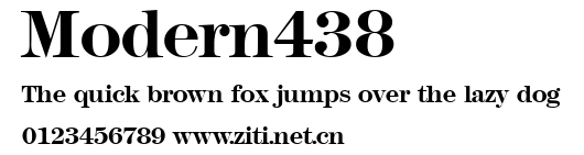 Modern438.ttf字體轉換器圖片