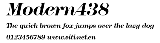 Modern438.ttf字體轉換器圖片