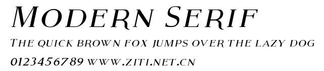 Modern Serif.ttf字體轉換器圖片