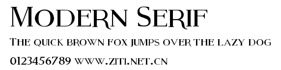 Modern Serif.ttf字體轉換器圖片