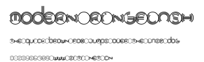 Modern Ringflash.ttf字體轉換器圖片