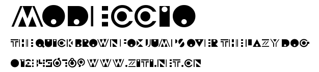 Modeccio.ttf字體轉換器圖片