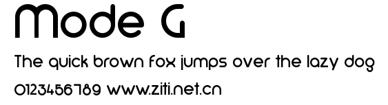 Mode G.ttf字體轉換器圖片