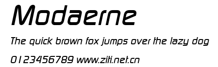 Modaerne.ttf字體轉換器圖片