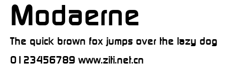 Modaerne.ttf字體轉換器圖片