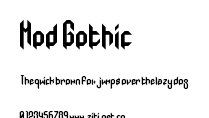 Mod Gothic.ttf字體轉換器圖片